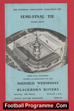  Blackburn Rovers v Manchester United 1985 - FA Cup Man Utd 85 Football Programme .COM Football Programmes Memorabilia