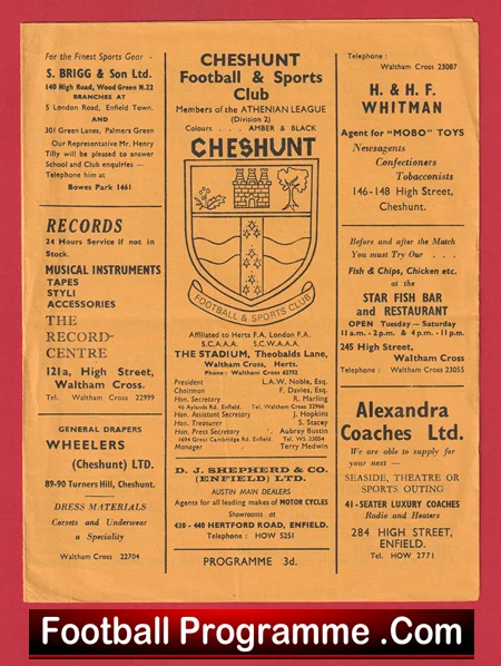 Cheshunt v Finchley 1965 - Image 2