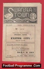 Swansea Town v Exeter City 1948 – 1940s