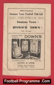 Swansea Town v Ipswich Town 1948 – 1940s