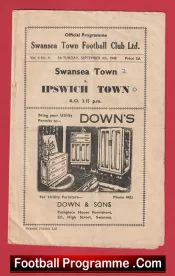 Swansea Town v Ipswich Town 1948 – 1940s