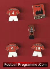 Manchester United Football Badge Collection Man Utd Badges X 5