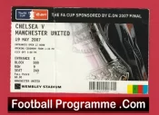 Manchester United v Chelsea 2007 – FA Cup Final Match Ticket
