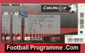 Manchester United v Aston Villa 2010 – Ticket League Cup Final Ticket