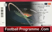 Everton v Manchester United 2009 – FA Cup Semi Final Match Ticket