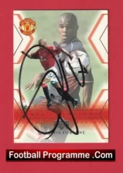 Manchester United Quinton Fortune Autographed Signed Football Card Man Utd