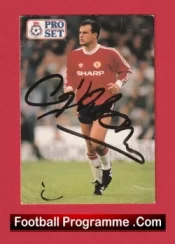 Manchester United Clayton Blackmore Autograph Signed Football Card Man Utd