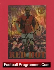 Manchester United David May Autograph Signed Football Card Man Utd