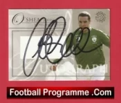 Manchester United John O Shea Autograph Signed Football Card Man Utd