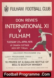 Don Revie International X1 v Fulham 1976 – Inc Man Utd Brian Kid