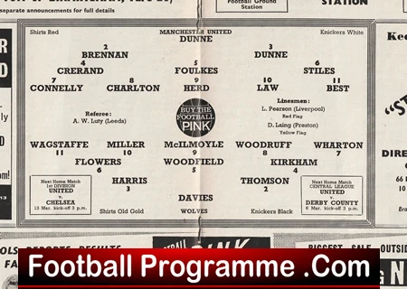 Manchester United v Wolves 1965 - Man Utd - Image 3