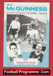 Wilf McGuinness Testimonial Benefit Match Manchester United 1990