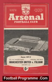 Fulham v Manchester United 1958 – FA Cup Semi Final Replay