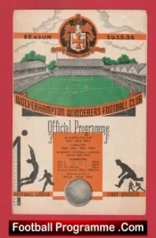 Wolves Woverhampton v Manchester United 1956 – Man Utd 1950’s