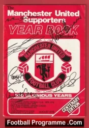Manchester United Supporters Yearbook 1978 – 1979 Mna Utd Multi Signed