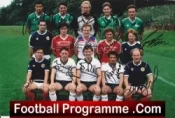 Manchester United The Cliff Autograph Multi Signed Glossy Picture Man Utd 1985