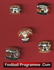 Manchester United Football Badge Collection Man Utd Badges X 5