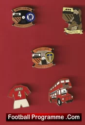 Manchester United Football Badge Collection Man Utd Badges X 5