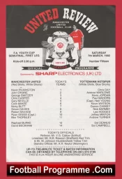 Manchester United v Tottenham 1992 – Youth Cup Semi Final Ryan Giggs + Beckham