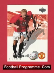 Manchester United Lee Roche Autograph Signed Football Card Man Utd
