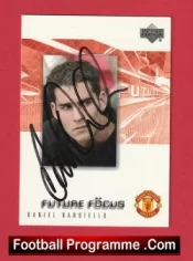 Manchester United Daniel Nardiello Autograph Signed Football Card Man Utd