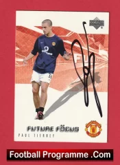 Manchester United Paul Tierney Autograph Signed Football Card Man Utd