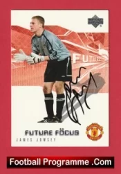 Manchester United James Jowsey Autograph Signed Football Card Man Utd
