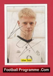 Manchester United Alan Tate Autograph Signed Football Card Man Utd