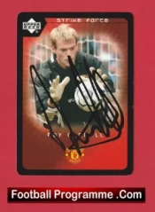 Manchester United Roy Carroll Autograph Signed Football Card Man Utd