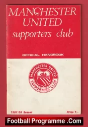 Manchester United Football Club Supporters Handbook 1967 – 1968