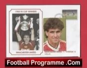 Manchester United Arthur Albiston Autographed Signed Picture 1985 FAC