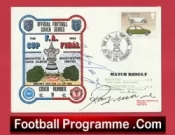 Manchester United Ray Wilkins + Frank Stapleton Autographed Signed FDC 1983