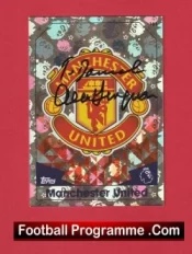 Manchester United Alex Ferguson Autograph Signed Football Card Man United