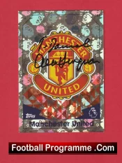 Manchester United Alex Ferguson Autograph Signed Football Card Man United