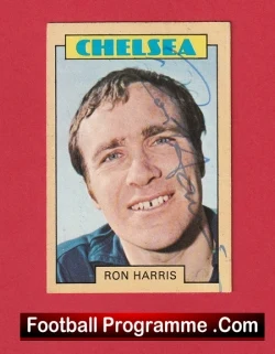  Chelsea Peter Bonetti Autograph Signed Football Card Football Programme .COM Football Programmes Memorabilia