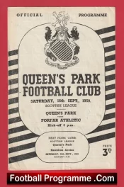 Queens Park v Forfar Athletic 1950 – Scotland 1950s