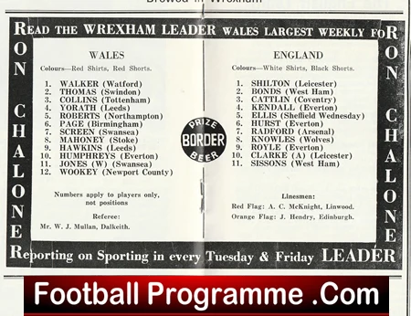 Wales v England 1968 - Under 23 at Wrexham - Image 3