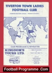 Tiverton Town Ladies v Plymouth Pilgrims 1979 – Womens Football 1970s