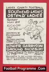 Southend Ladies v Ostend 1970s – Womens Football 1970’s