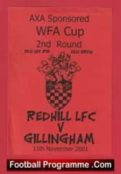 Redhill Ladies v Gillingham 2001 – Womens Football