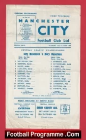 Manchester City v Bury 1969 – Reserves Match + Tony Towers