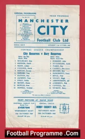 Manchester City v Bury 1969 – Reserves Match + Tony Towers