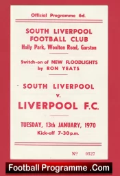 South Liverpool v Liverpool 1970 – New Floodlights Ron Yeats
