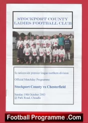 Stockport County Ladies v Chesterfield 2003 – Womens Football
