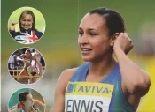 Great Britain Champion Olympic Runner Jessica Ennis Autographed Signed Picture Poster