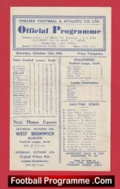 Chelsea v West Ham United 1945 – Football League 1940s