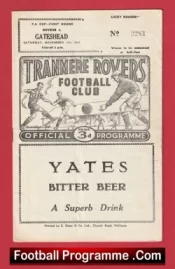 Tranmere Rovers v Gateshead 1961 – FA Cup