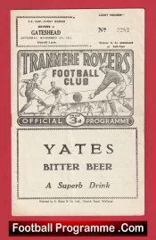 Tranmere Rovers v Gateshead 1961 – FA Cup