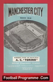 Manchester City v Torino 1961 – Denis Law Played for the Italy Team