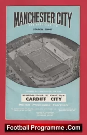 Manchester City v Cardiff City 1961 – Man City